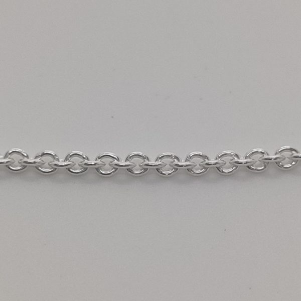 longue chaine en argent massif 90 cm