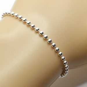 Bracelet femme en argent massif billes thanina bijoux