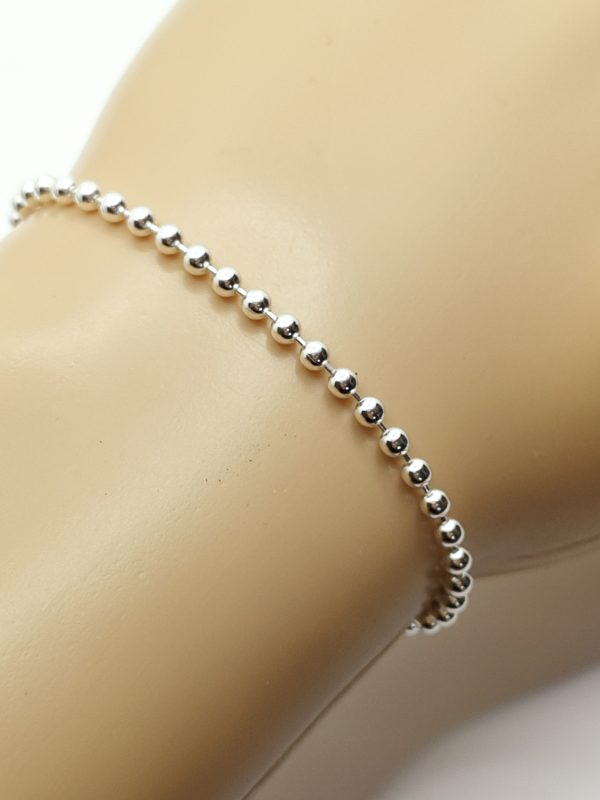 Bracelet femme en argent massif billes thanina bijoux