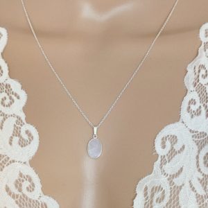 bijou femme en argent massif pierre de lune thanina bijoux