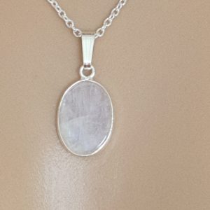 bijoux femme en argent massif pierre de lune véritable