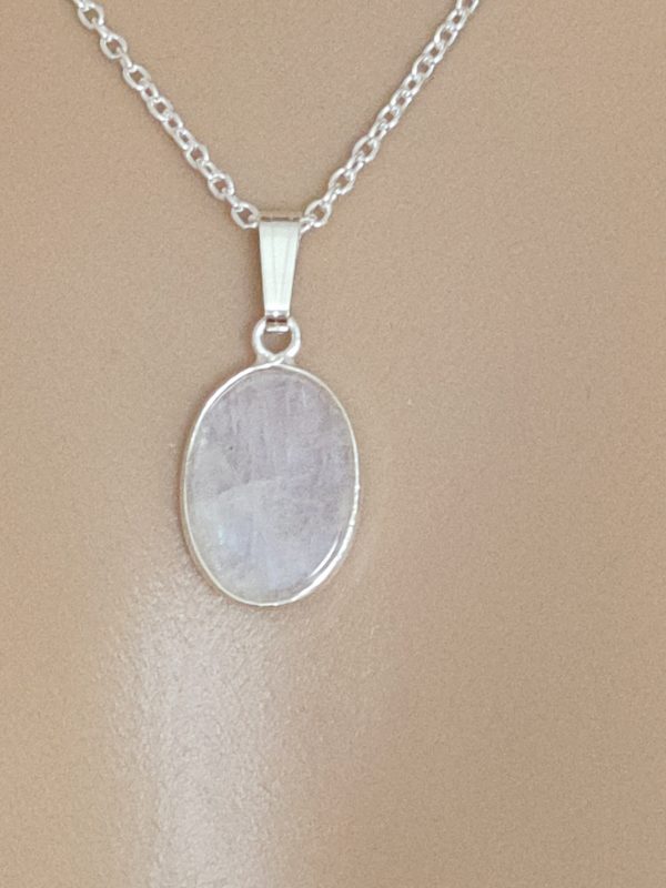 bijoux femme en argent massif pierre de lune véritable