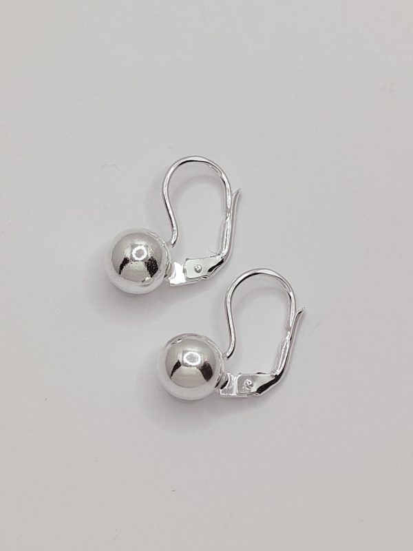 Boucles d'oreilles dormeuses femme métal argent