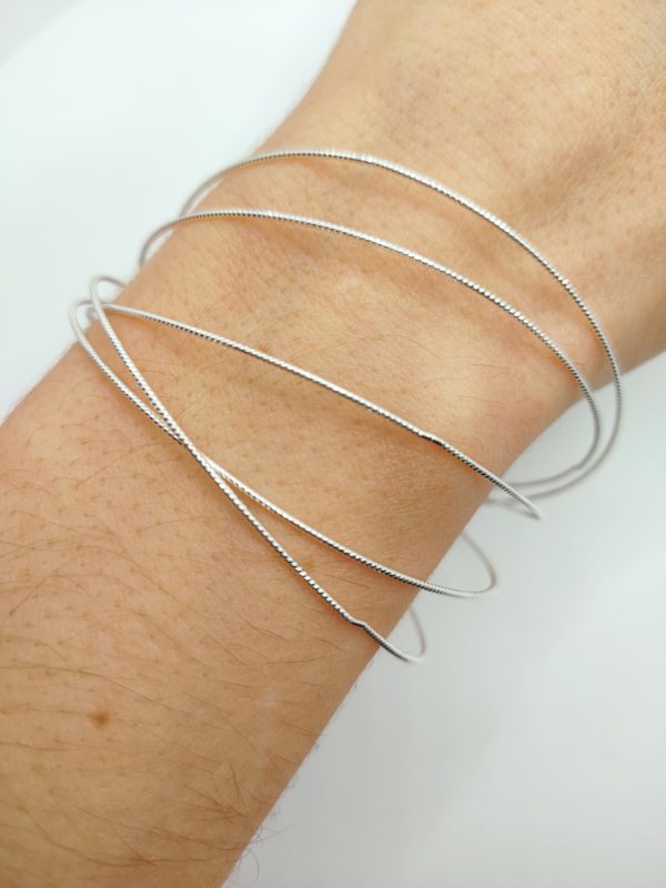 Bracelet semainier plusieurs anneaux a la Fois jonc