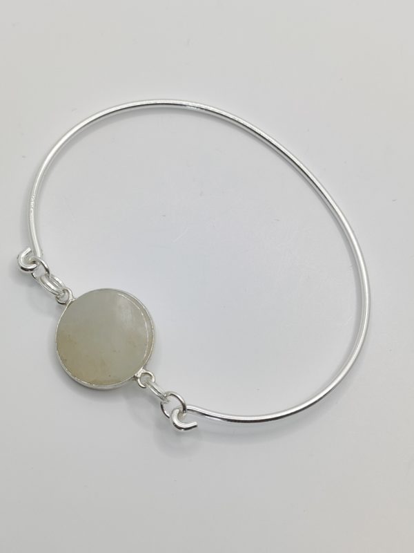bracelet pierre de lune en argent massif