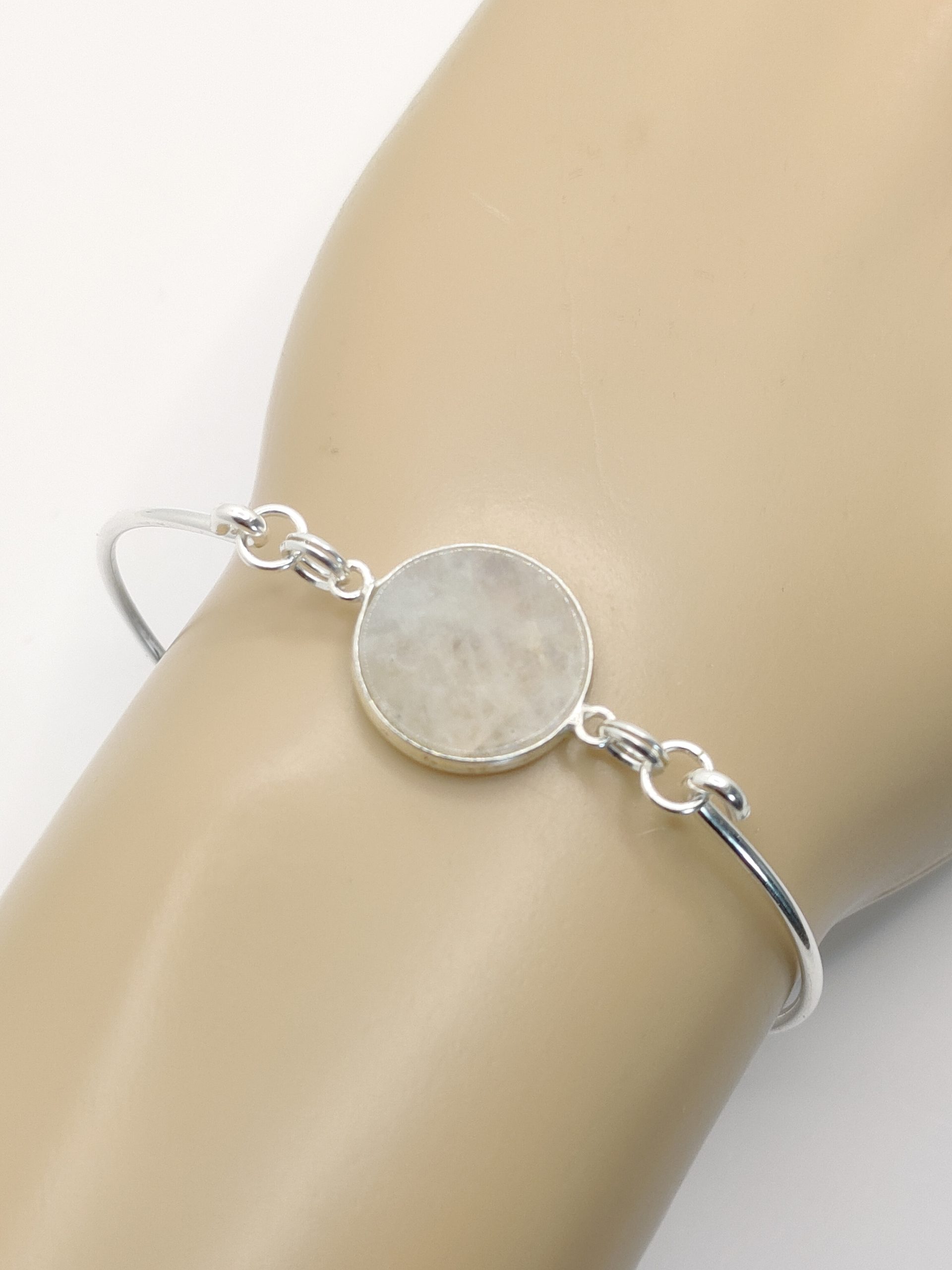 Bracelet femme en pierre naturelle et argent 925