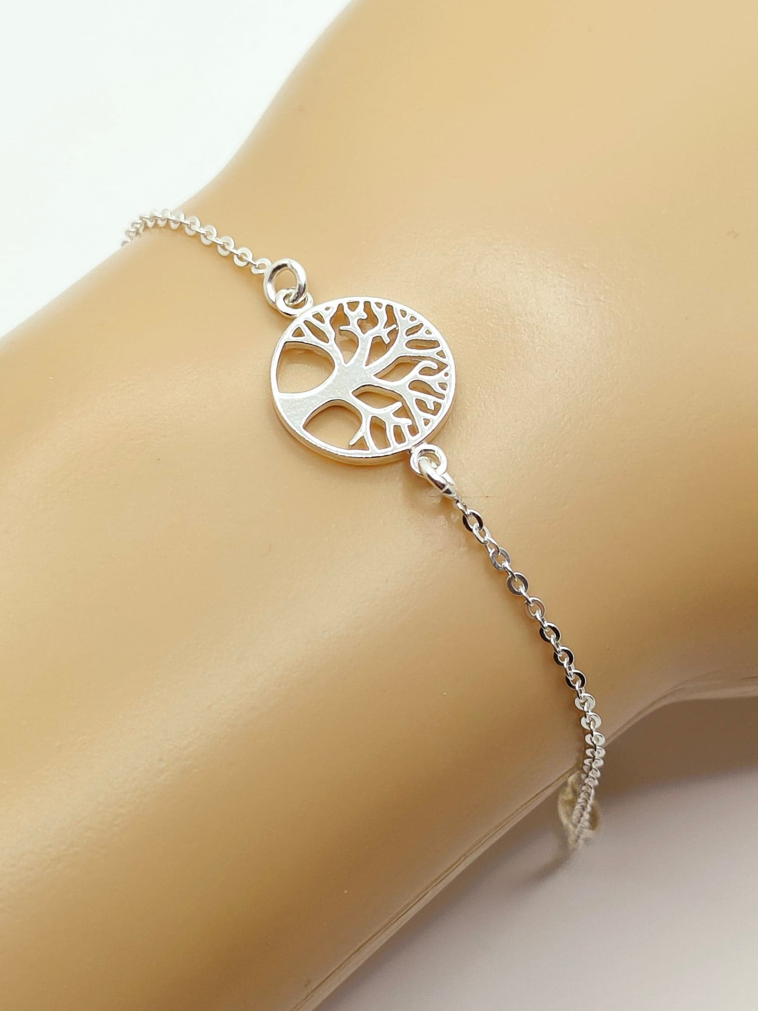 Bracelet femme arbre de vie en argent 925 sur chaine