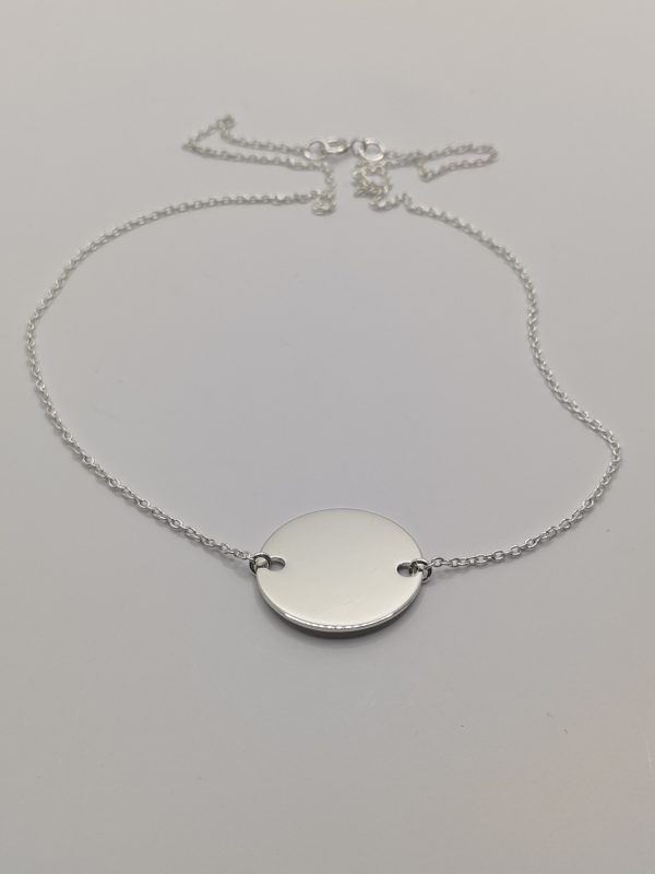 Bracelet femme en argent massif medaillon