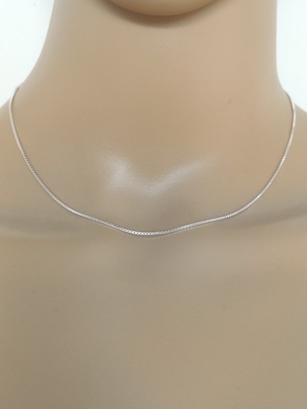 Chaîne en argent massif 1,2 mm de large