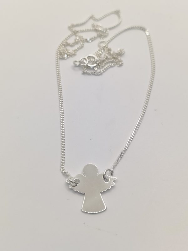 Bijou pendentif ange en argent massif 925 millième 13 mm de haut, et la largeur 13mm