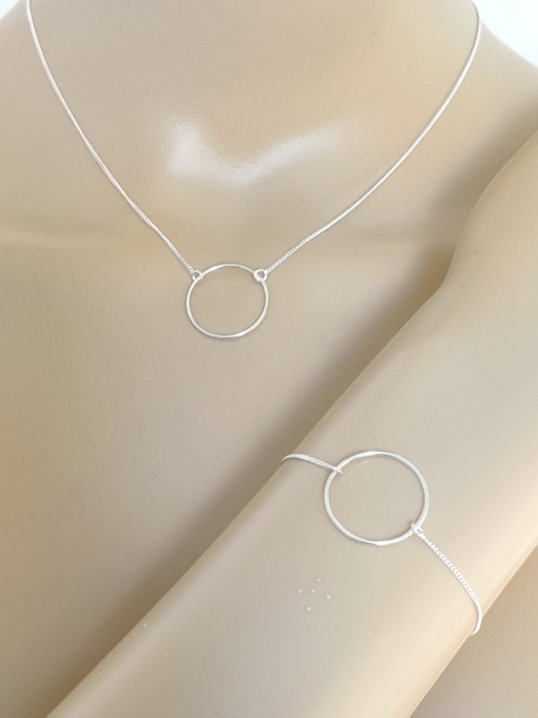 collier bracelet cercle anneau pas cher