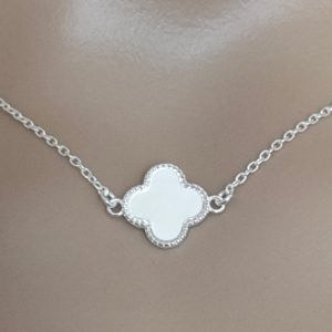 Collier femme trèfle
